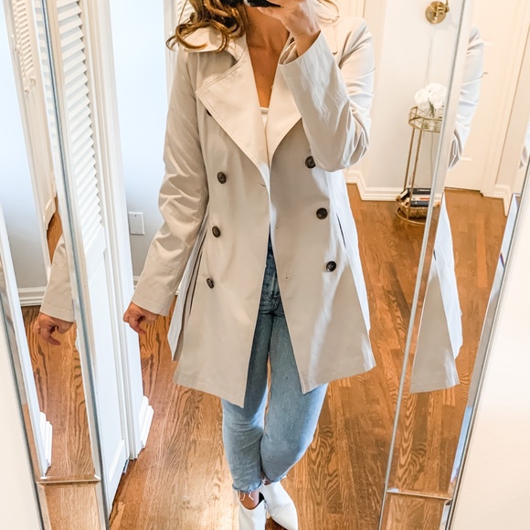 Rachel Parcell Jackets & Blazers - NWOT Rachel Parcell Pleated Trench Coat Tan Stone